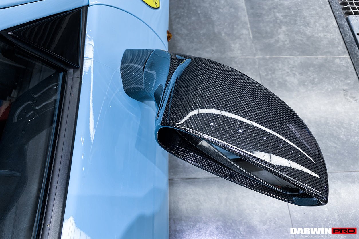 2015 - 2020 Ferrari 488 GTB & Spyder Carbon Fiber Mirror House & Base Replacement